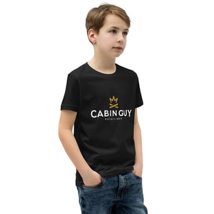 youth short sleeve t shirt for camping black