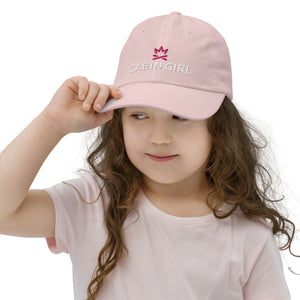 Pink MN-made camping hat for youth