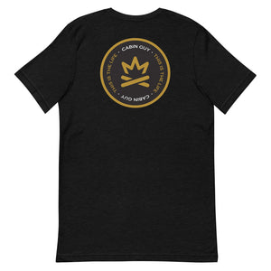 black lake life camping t-shirt with logo