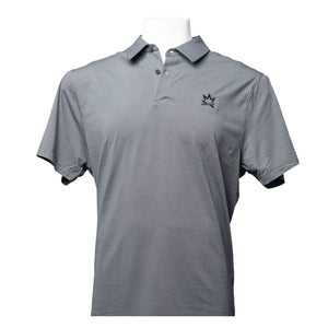 men's reflective golfing polo with left breast logo