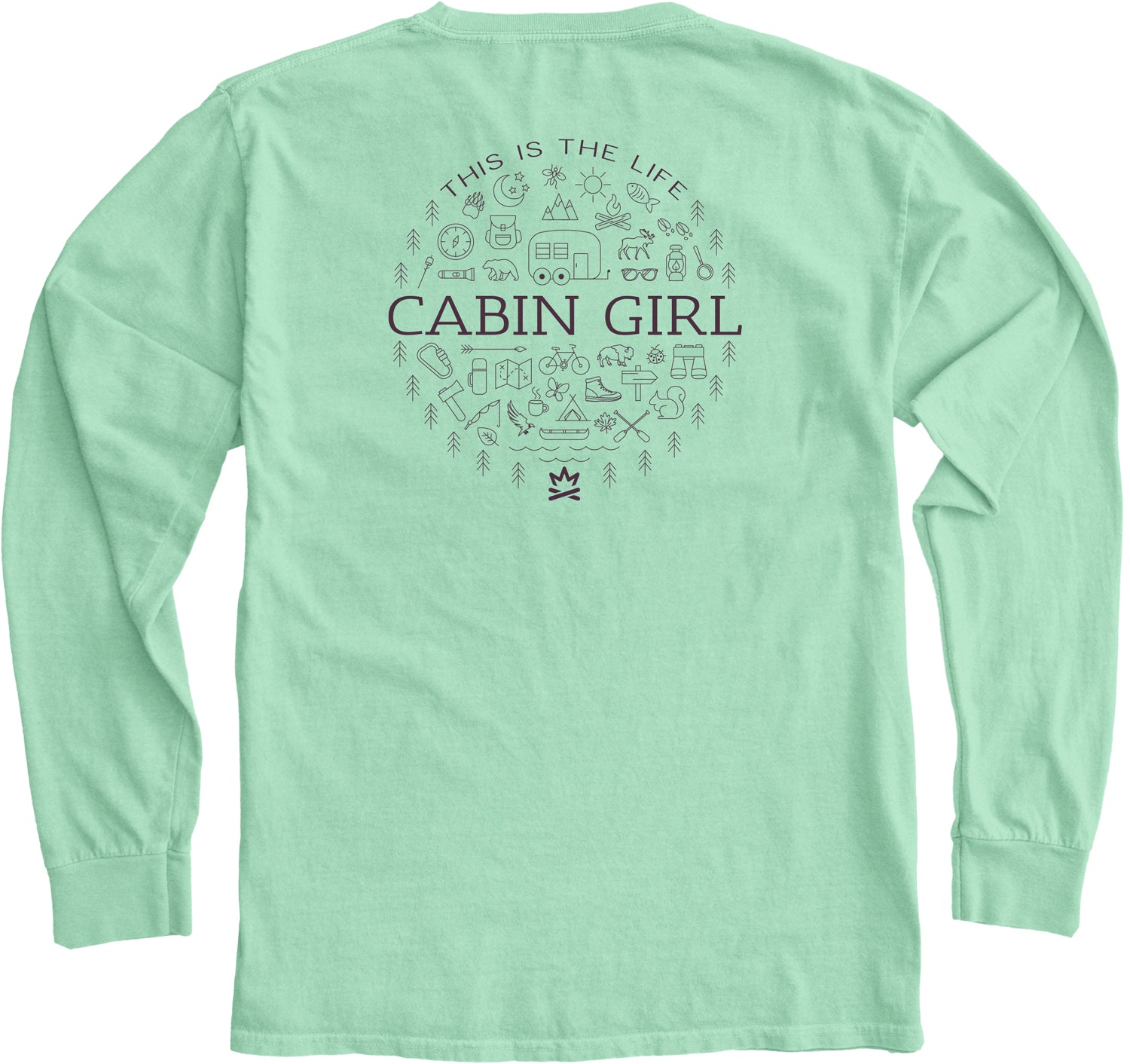 Cabin Adventures Cotton Long Sleeve T-shirt | Cabin Girl