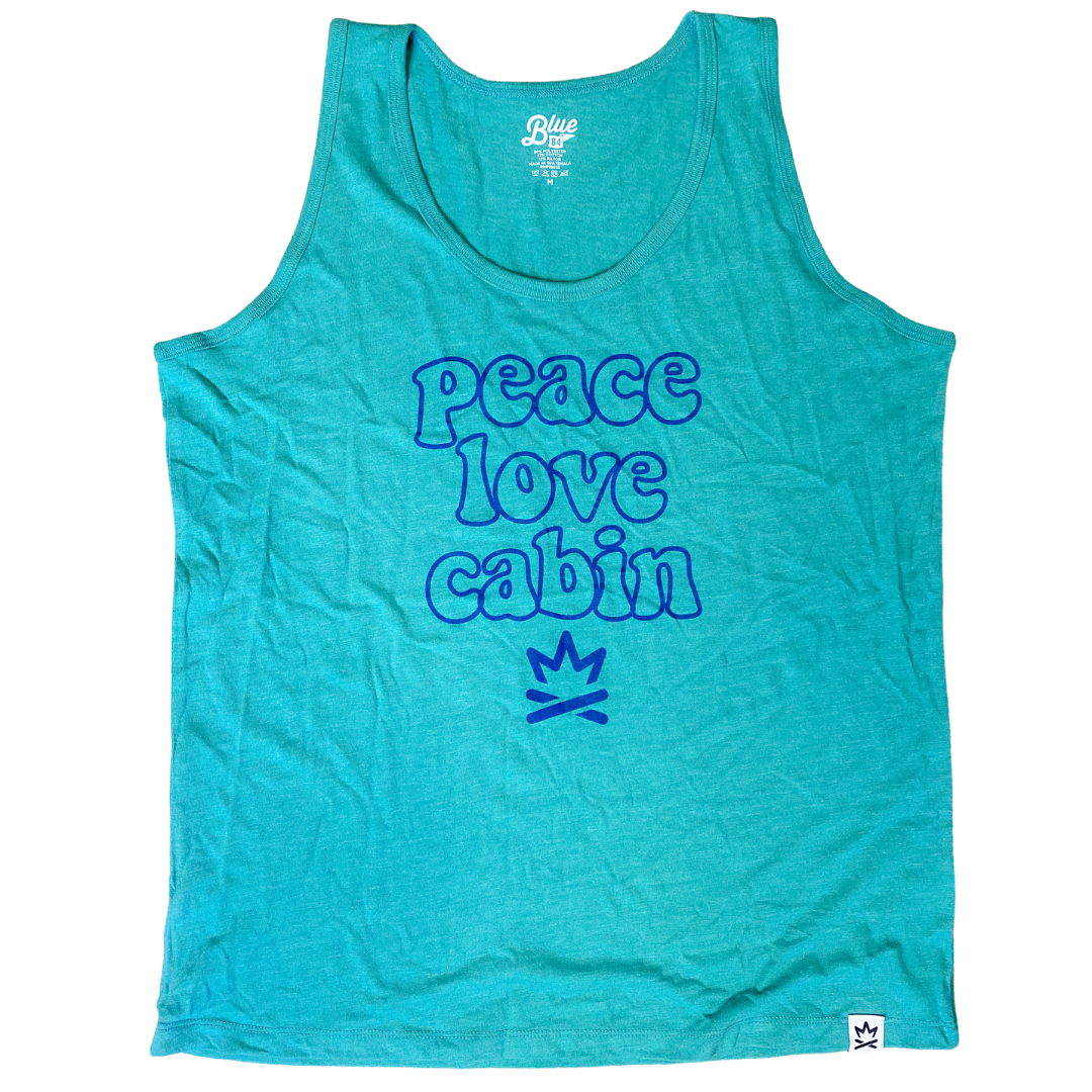 Peace Love Cabin Tri-Blend Tank Top