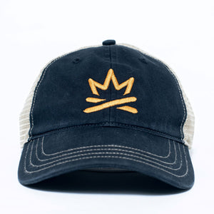 MN Cabin life apparel | Embroidered logo snapback mesh-back hat | Cabin Guy