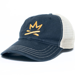 MN Cabin life apparel | Embroidered logo snapback mesh-back hat | Cabin Guy