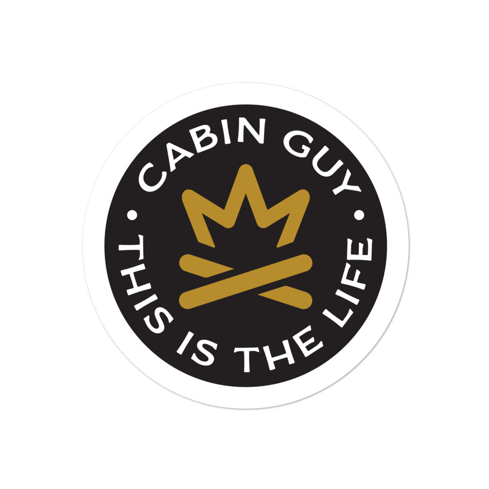 Black bubble-free sticker for MN campers