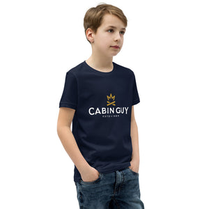 youth short sleeve t shirt for camping navy