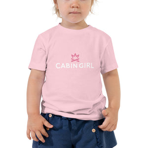 Pink cabin girl t-shirt for toddlers