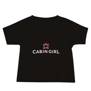 Comfy black t-shirt for baby girls | MN Cabin apparel