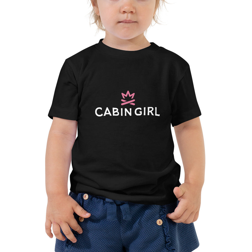 Black cabin girl shirt for toddlers