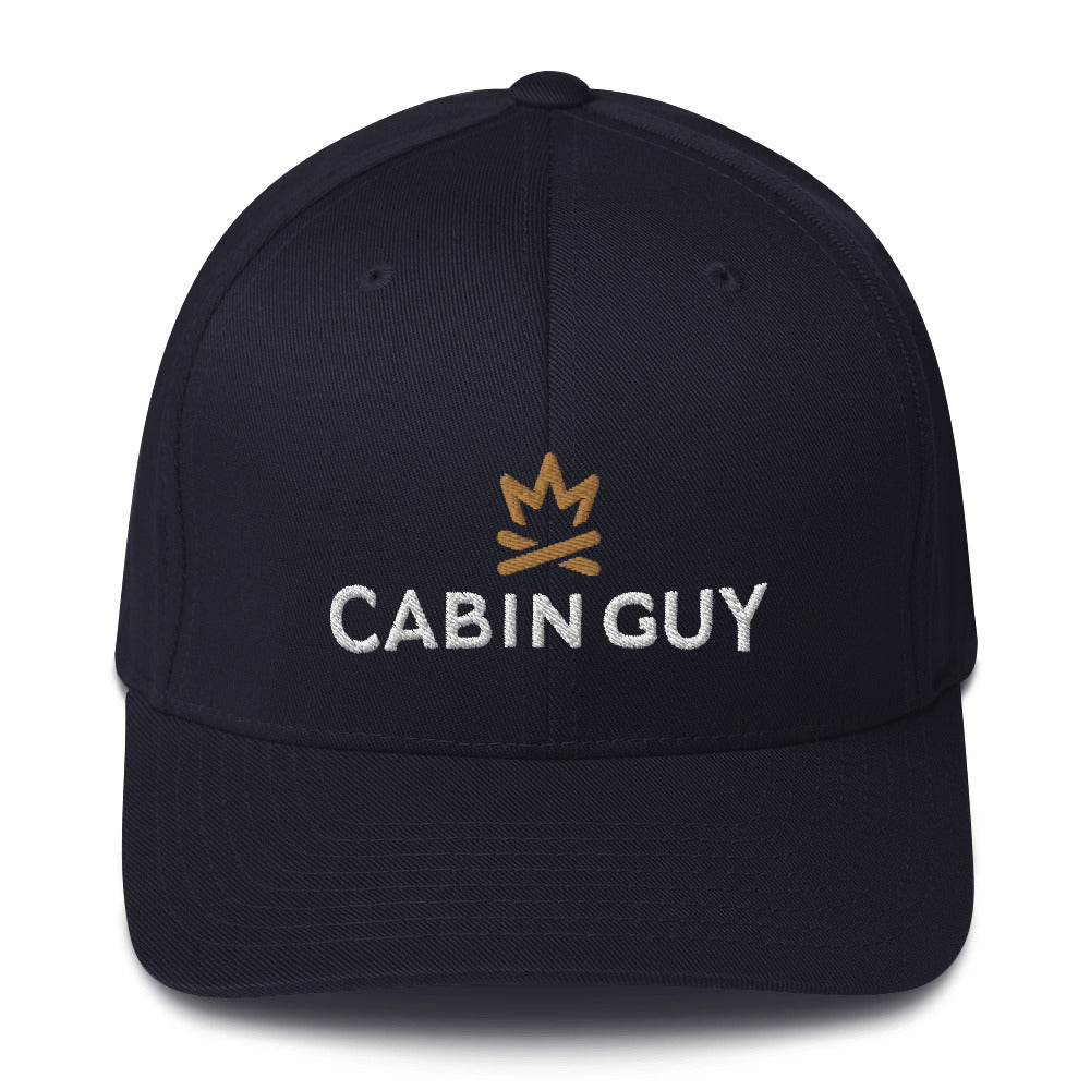 grey twill flexfit cabin guy cap