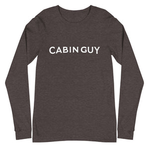 Heather grey long sleeve cabin life t-shirt | Minnesota made lake life apparel