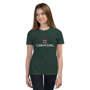 Green short sleeve logo tee for youth campers