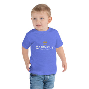 blue short sleeve camping tee for toddlers