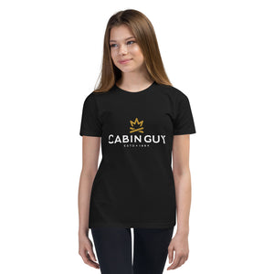 black youth short sleeve t shirt for camping