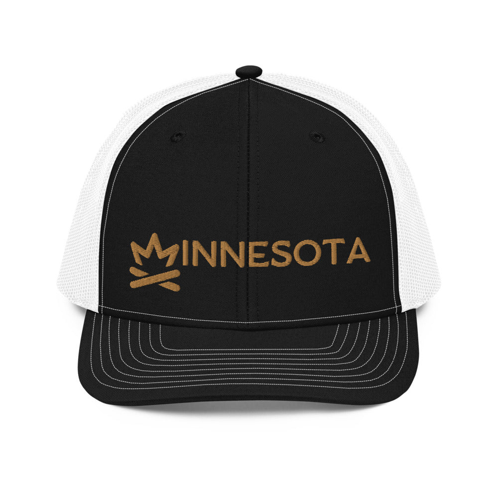 minnesota embroidered snapback trucker hat
